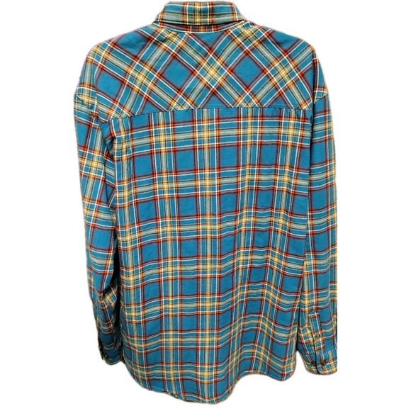 Saddlebred Skacket Men's Blue Plaid Size L Button Pockets Insulated - Picture 6 of 6